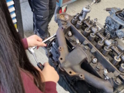 Schüler/-innen der Kl. 9 beim Praxistag 2025 an der Balthasar-Neumann-Schule